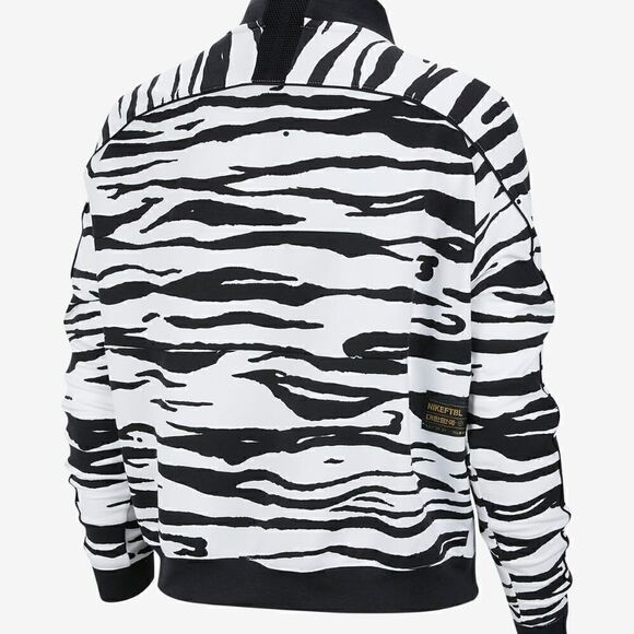 Nike Tech Fleece NSW Tiger Animal Print Korea Soccer Team Jacket White Black - Picture 5 of 5